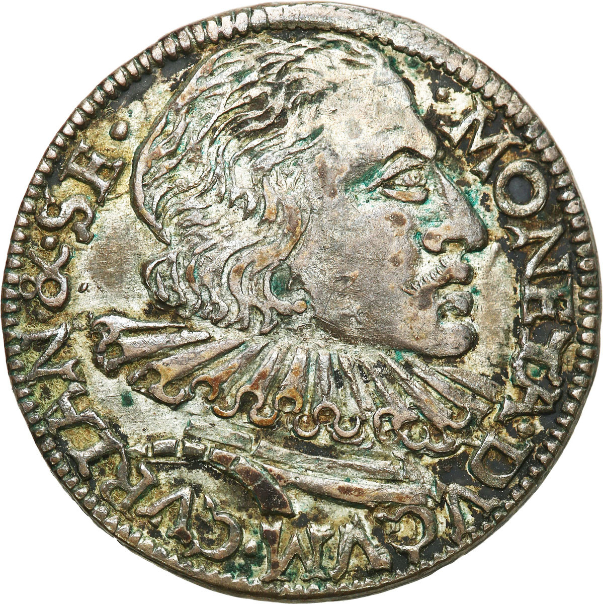 Kurlandia. Wilhelm. Trojak (3 grosze) 1599, Mitawa - RZADKOŚĆ (R3)